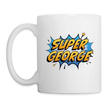 Super George - Tasse - Weiß - Links