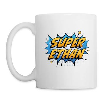 Super Ethan - Tasse - Weiß - Links