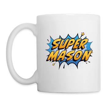 Super Maçon - Mug blanc - blanc - Gauche