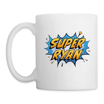 Super Ryan - Tasse - Weiß - Links
