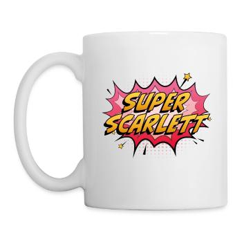 Super Scarlett - Tasse - Weiß - Links