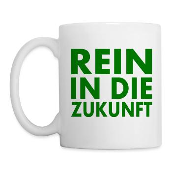 Rein in die zukunft - Tasse - Weiß - Links