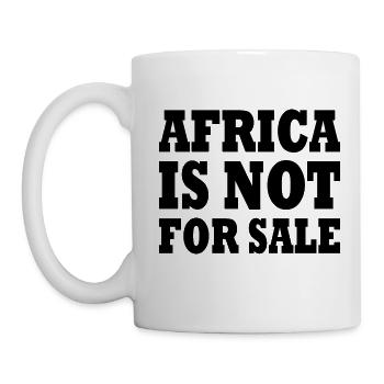 africa is not for sale - Mug blanc - blanc - Gauche