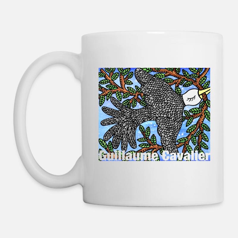 Colombe au rameau - Mug blanc - blanc