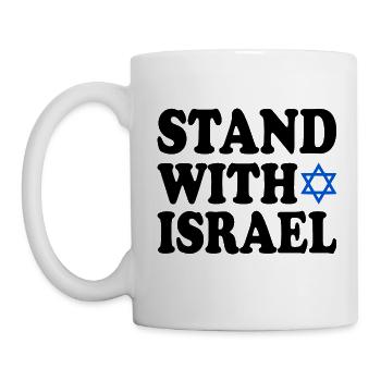 Stand with israel - Mug - white - Left