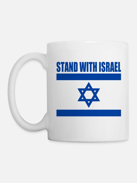 We Stand with israel - Tasse - Weiß