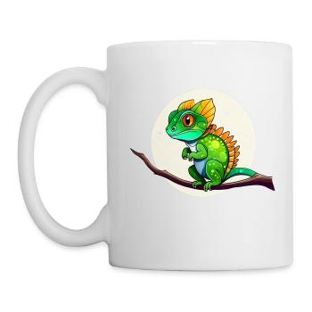 Mignon petit lézard - Mug blanc - blanc - Gauche