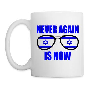 Never again is now - Tasse - Weiß - Links