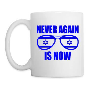 Never again is now - Tasse - Weiß - Links