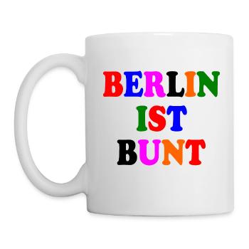 Berlin ist bunt - Tasse - Weiß - Links