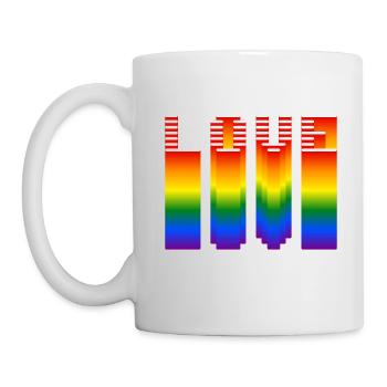 Nur Liebe - Tasse - Weiß - Links