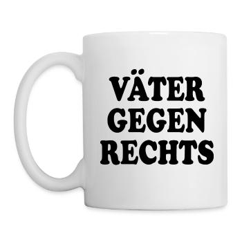 Väter gegen rechts - Tasse - Weiß - Links