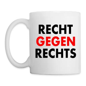 Recht gegen rechts - Tasse - Weiß - Links