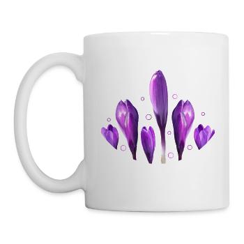 Crocuses Spring Spring Beginning - Mug - white - Left