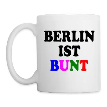 Berlin ist bunt - Tasse - Weiß - Links