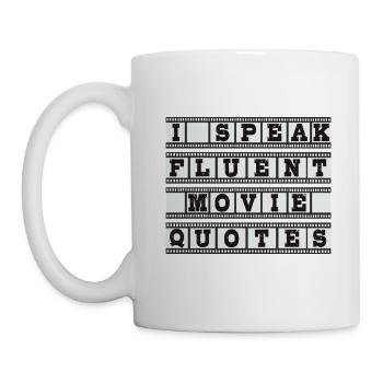 Ich spreche fließend Filmzitate - Tasse - Weiß - Links