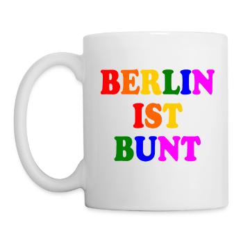 Berlin ist bunt - Tasse - Weiß - Links