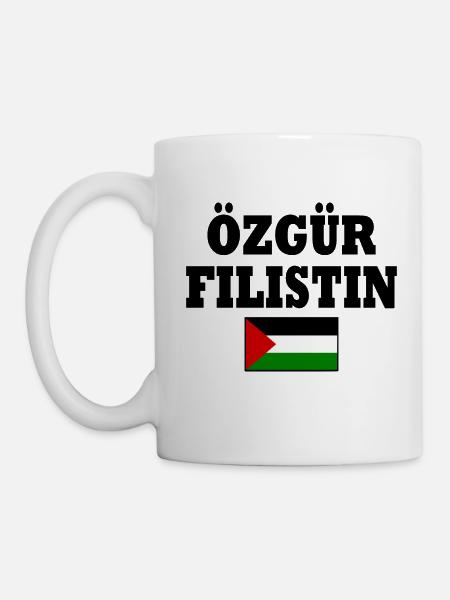 özgür filistin - Tasse - Weiß