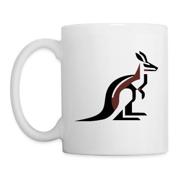 Modern Kangaroo - Mug - white - Left
