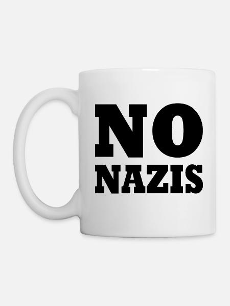 No nazis - Tasse - Weiß