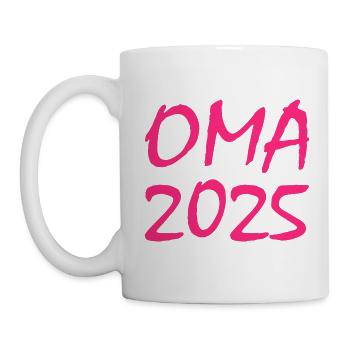 Oma 2025 - Tasse - Weiß - Links