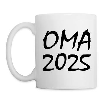 Oma 2025 - Tasse - Weiß - Links