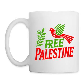 Free palestine - Tasse - Weiß - Links