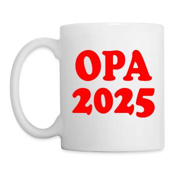 Opa 2025 - Tasse - Weiß - Links