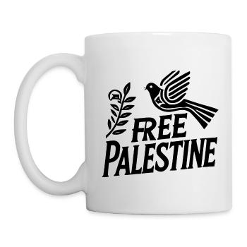 Free palestine - Mug blanc - blanc - Gauche