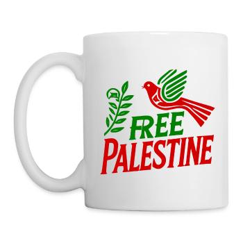 Free palestine - Tasse - Weiß - Links