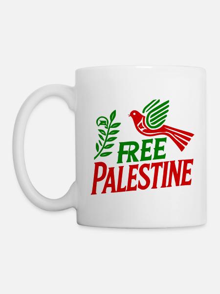 Free palestine - Mug blanc - blanc