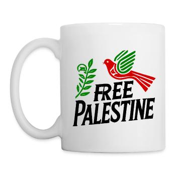 Free palestine - Mug - white - Left