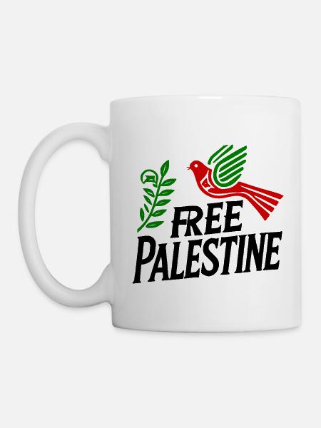 Free palestine - Tasse - Weiß
