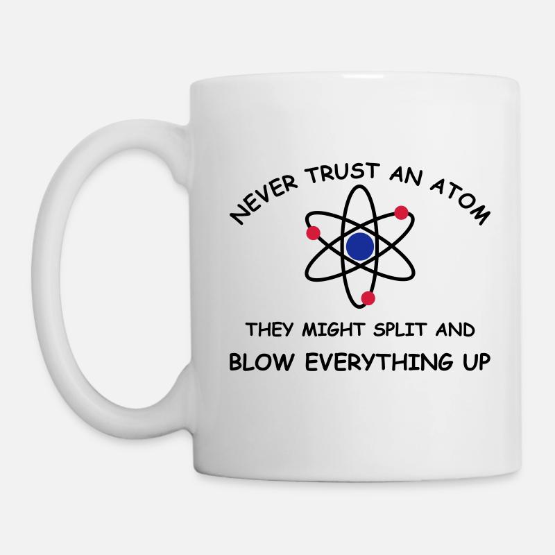 Atoms blow up 3 col - Mug blanc - blanc