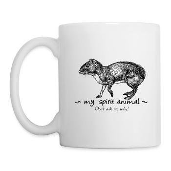My animal totem is the agouti. - Mug - white - Left