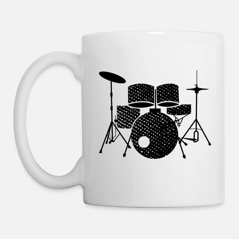 Batteur batterie enfants tambours - Mug blanc - blanc