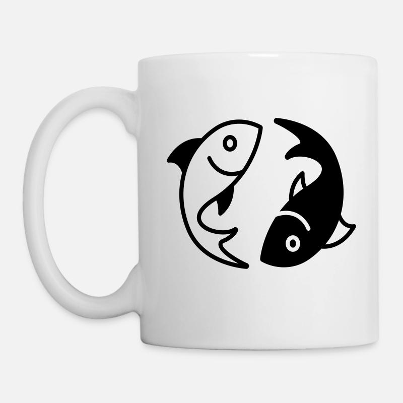 fish yin yang - Mug - white