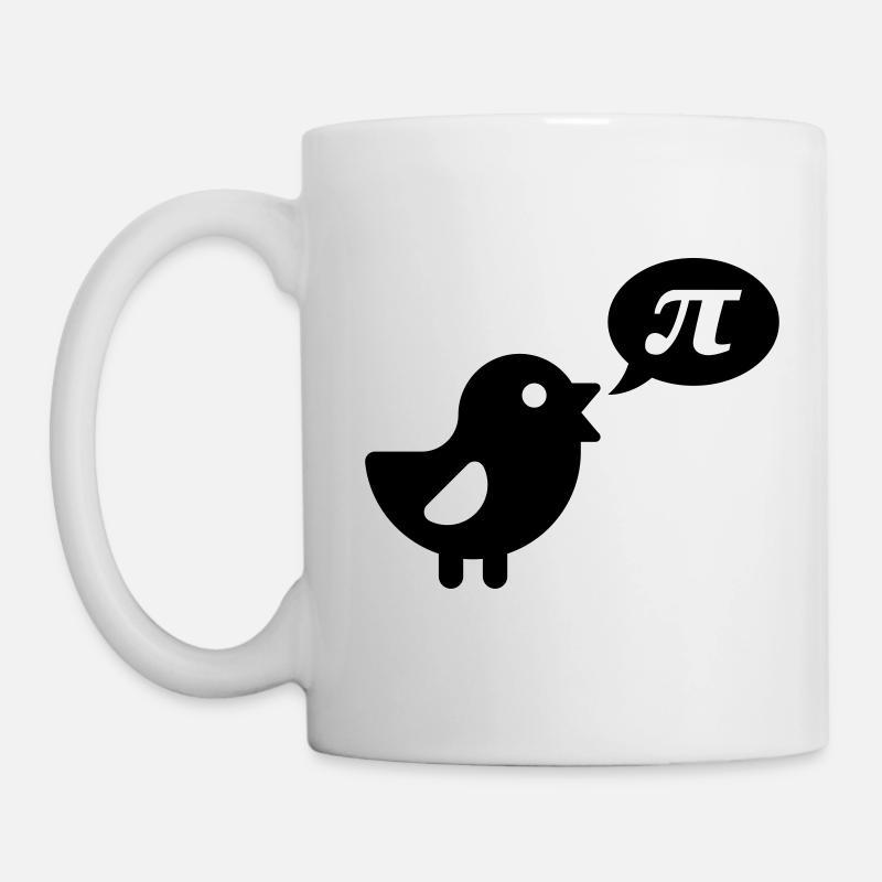 Vogel: Pi - Tasse - Weiß