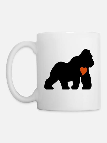 Gorille Amour - Mug blanc - blanc