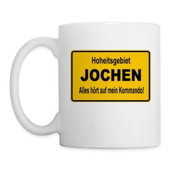 Name Jochen Namensgeschenk Fun Geschenk Geburtstag - Tasse - Weiß - Links