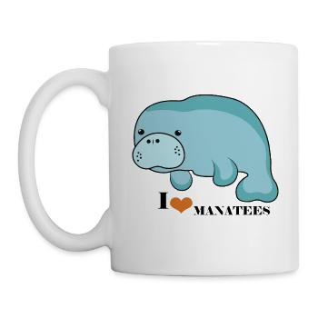 Amour lamanaté - Mug blanc - blanc - Gauche