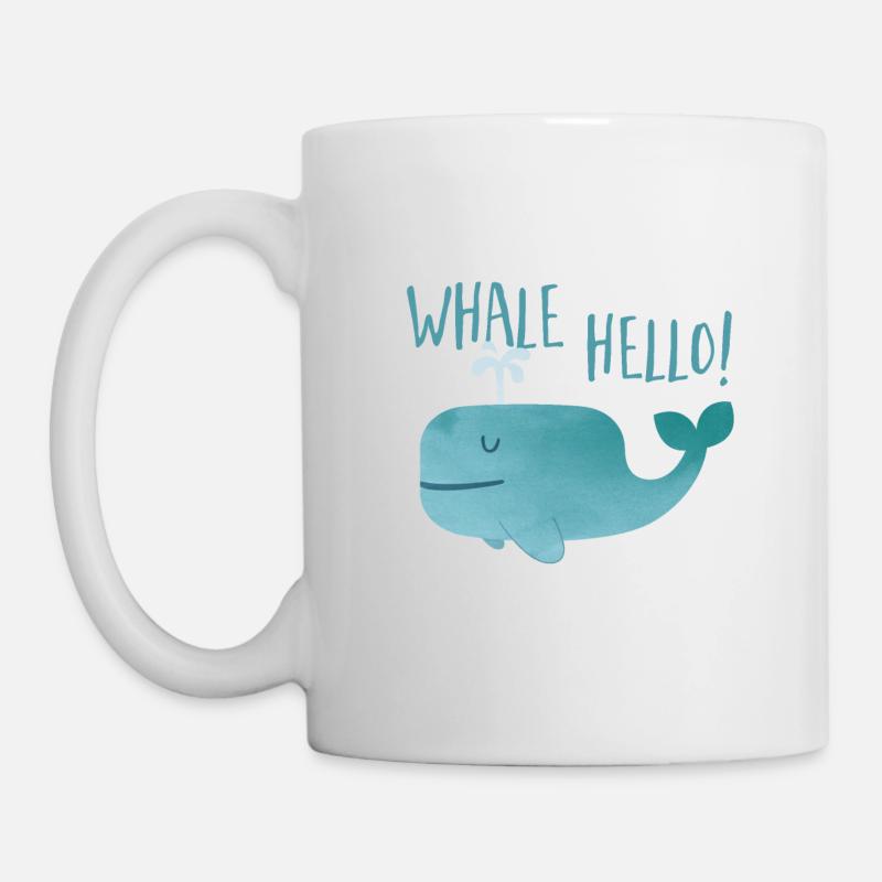Wal Hallo - Wal - Tasse - Weiß