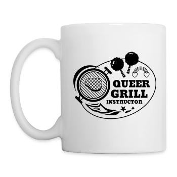 Queer Grill Instructor BBQ Geschenkidee - Tasse - Weiß - Links