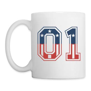 Numéro 01 États-Unis - Mug blanc - blanc - Gauche