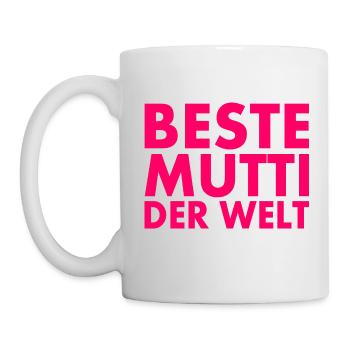 Beste mutti der welt - Tasse - Weiß - Links