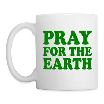 Pray for the earth - Mug blanc - blanc - Gauche