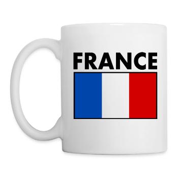 FRANCE DRAPEAU - Mug blanc - blanc - Gauche