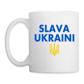 Slava ukraini - Tasse - Weiß - Links
