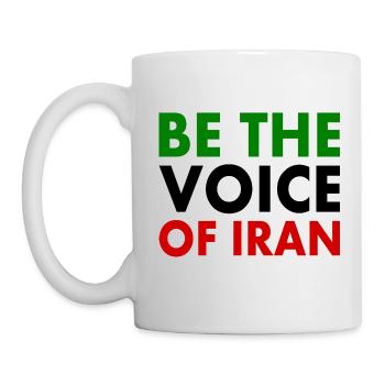 Be the voice of iran - Mug - white - Left