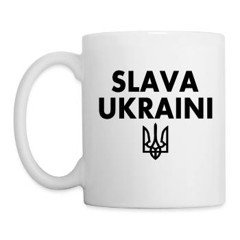 Slava ukraini - Mug blanc - blanc - Gauche